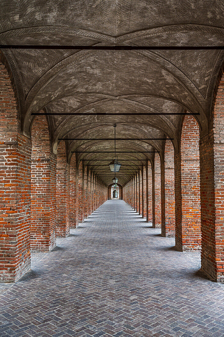  Degli Antichi Gallerie, Sabbioneta, Italian Renaissance town in the Po Valley between Parma and Mantua, Mantua Province, Lombardy, Italy, Europe 