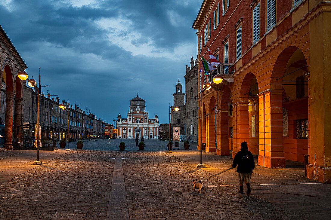  Teatro Comunale di Carpi, theatre, next to the Palazzo dei Pio, Piazza dei Martiri, Carpi, Province of Modena, Region of Emilia-Romagna, Italy, Europe 