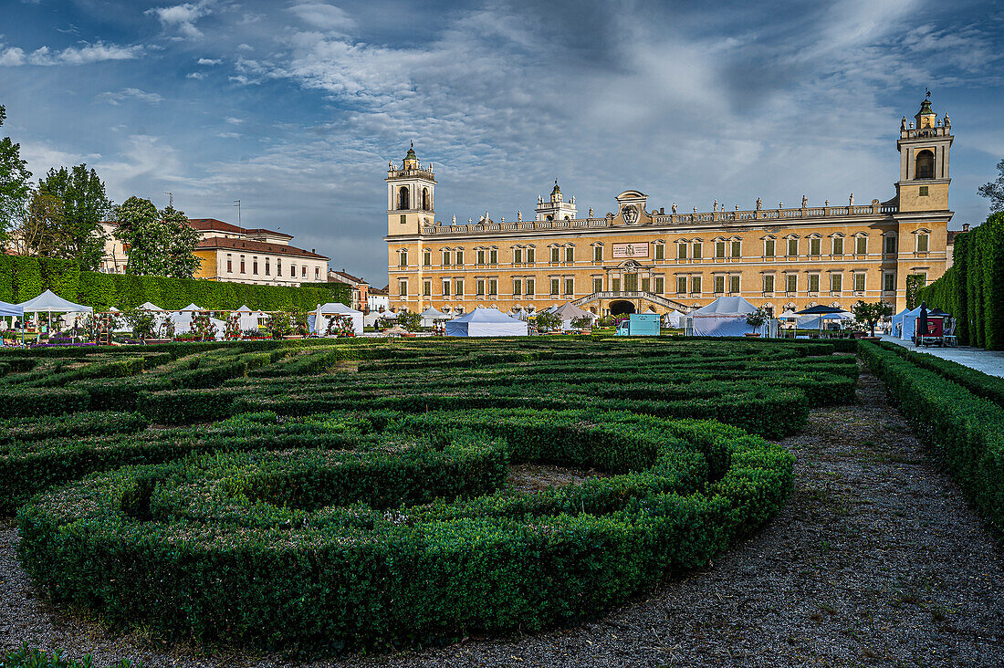  Garden exhibition in the park, Palazzo Ducale, Ducal Palace Reggia di Colorno, Colorno, Province of Parma Emilia-Romagna, Italy, Europe 