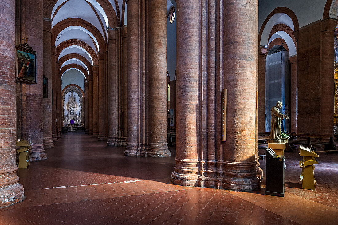  Church of Santa Maria del Carmine, city of Pavia on the river Ticino, province of Pavia, Lombardy, Italy, Europe 