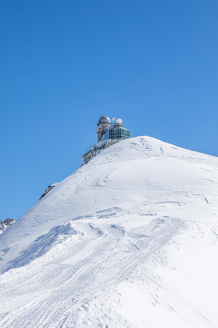 Jungfraujoch Sphinx-Observatorium, Alpen, Wengen, Grindelwald, Kanton Bern, Bern, Wallis, Schweiz, Europa