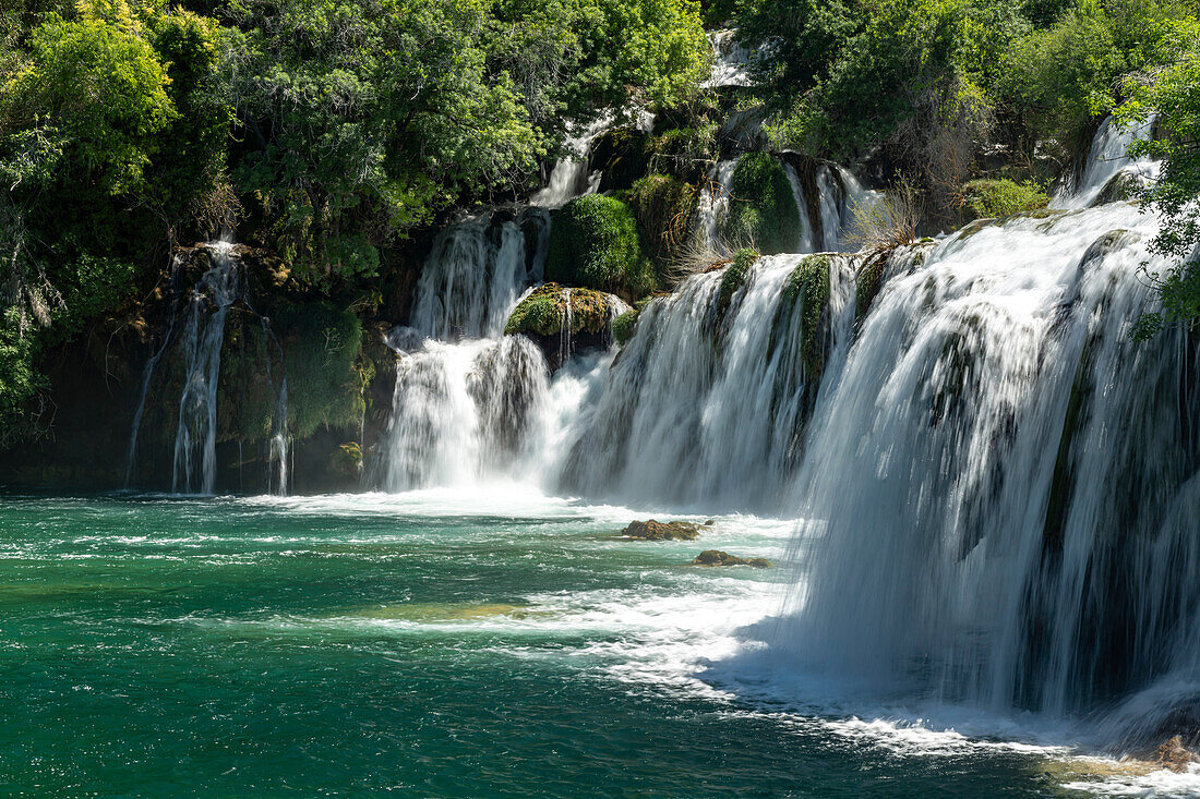  Skradinski Buk waterfall in Krka National Park, Croatia, Europe  