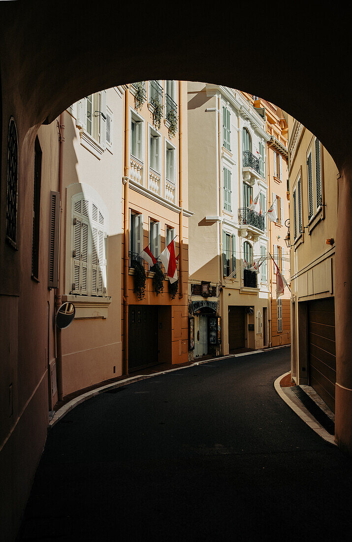  Old street of Monte-Carlo. Monaco 