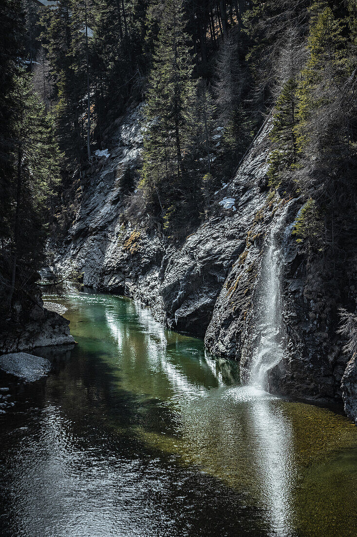  Waterfall in the Alps 