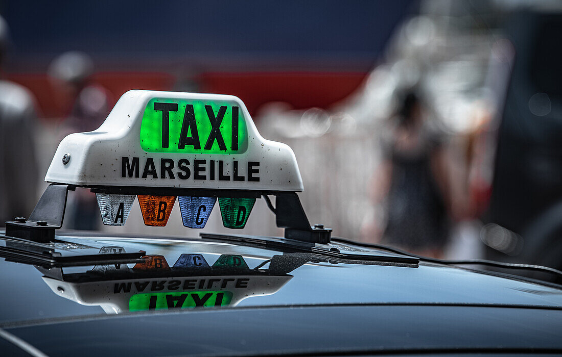 Taxi in Marseille, Frankreich