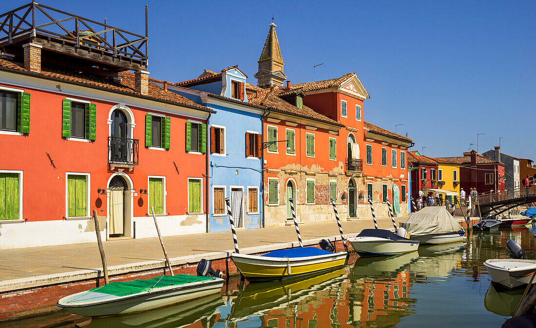 Sommernachmittag in Burano, Venedig, Italien