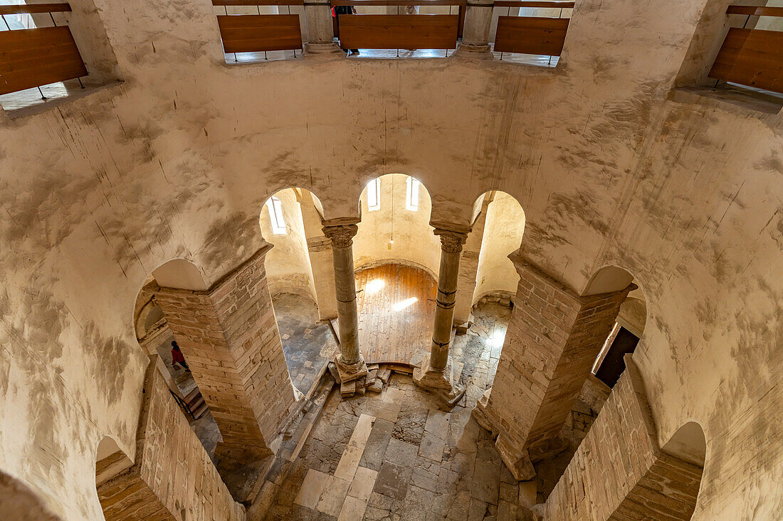  Interior of the Church of St. Donatus in Zadar, Croatia, Europe 