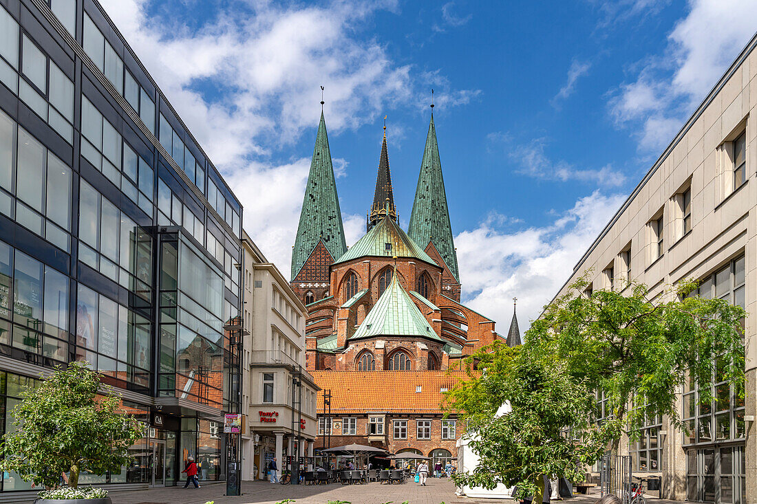  St. Mary&#39;s Church, Hanseatic City of Lübeck, Schleswig-Holstein, Germany  