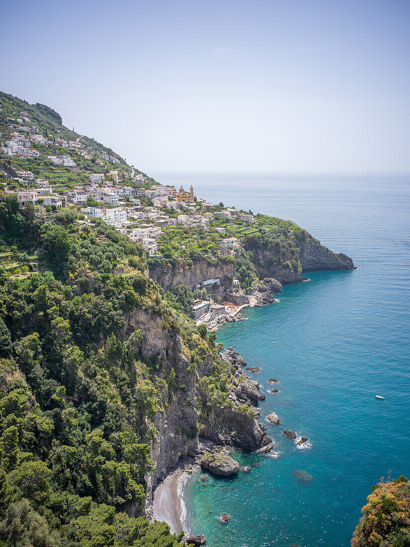 Amalfiküste, Vettica Maggiore, Praiano, Salerno,  Kampanien, Süditalien, Italien, Europa, Mittelmeer