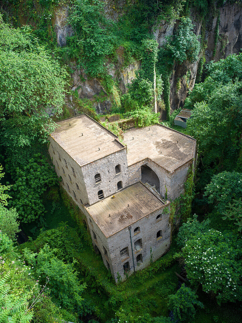 Lost Place, Vallone dei Mulini, Tal der Mühlen, Sorrent, Salerno, Golf von Neapel, Kampanien, Süditalien, Italien, Europa, Mittelmeer