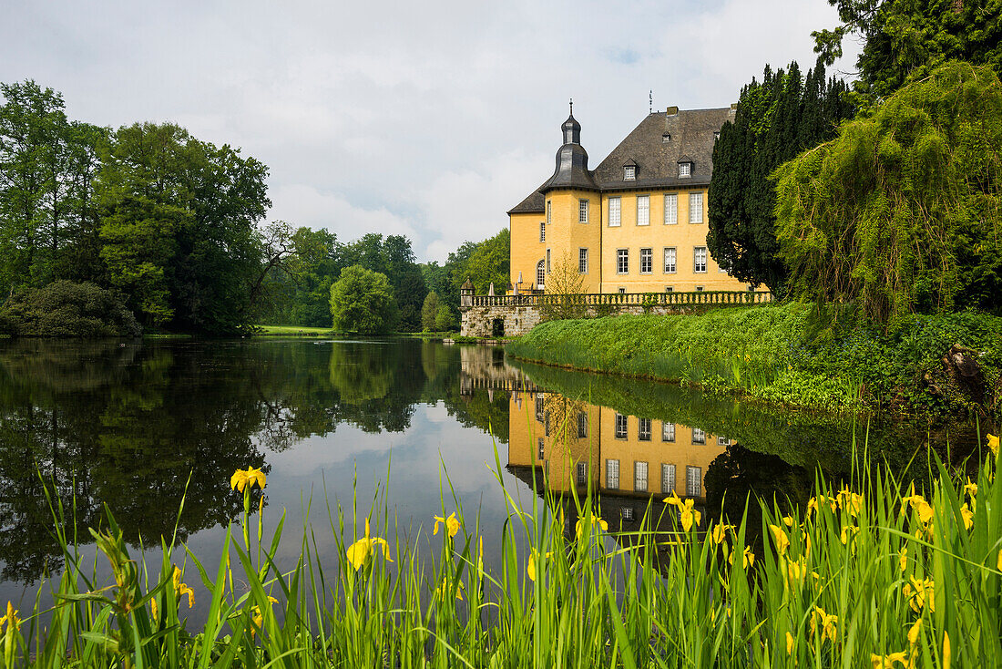  Moated castle, Dyck Castle, Jüchen, Lower Rhine, North Rhine-Westphalia, Germany 