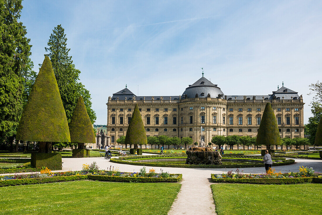 Würzburger Residenz, UNESCO-Weltkulturerbe, Würzburg, Unterfranken, Franken, Bayern, Deutschland