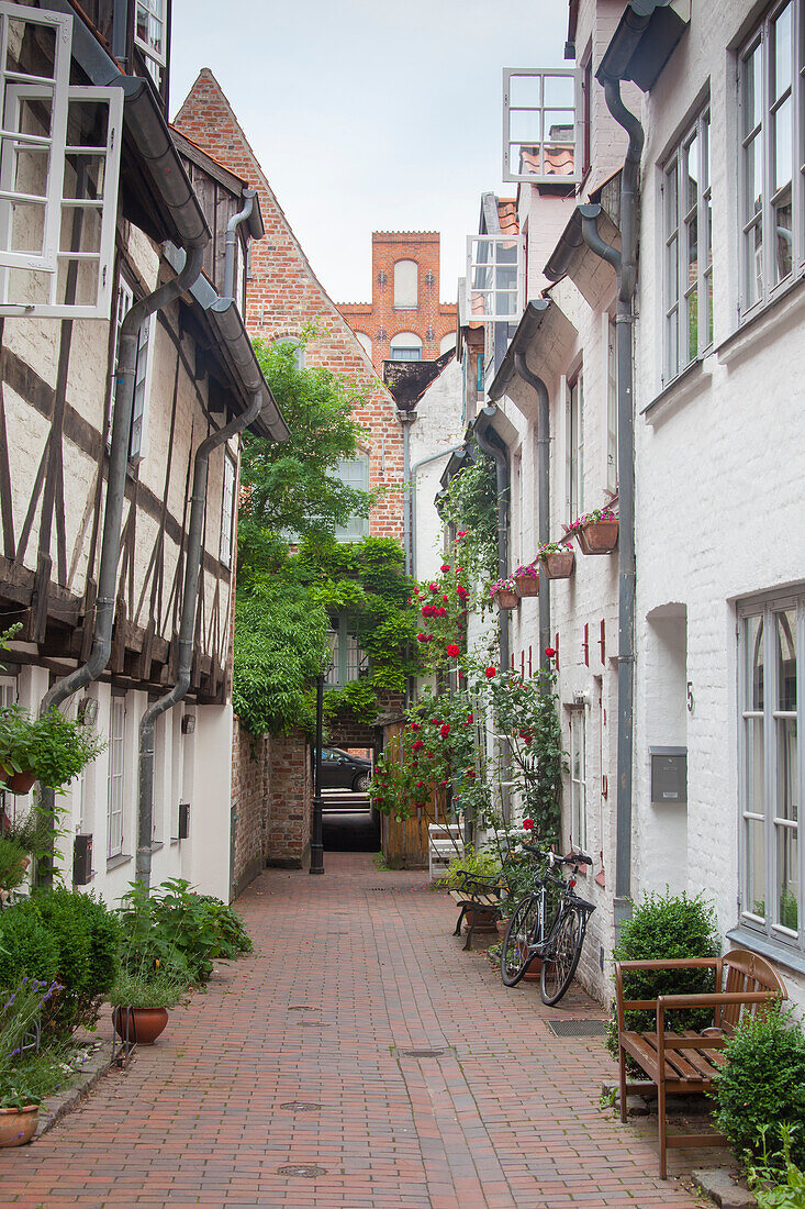  Baecker-Gang, Hanseatic City of Luebeck, UNESCO World Heritage Site, Schleswig-Holstein, Germany 