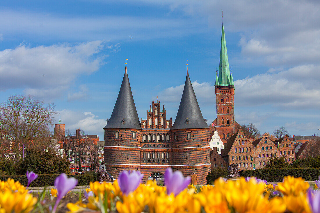 Holstentor, Hansestadt Lübeck, Schleswig-Holstein, Deutschland