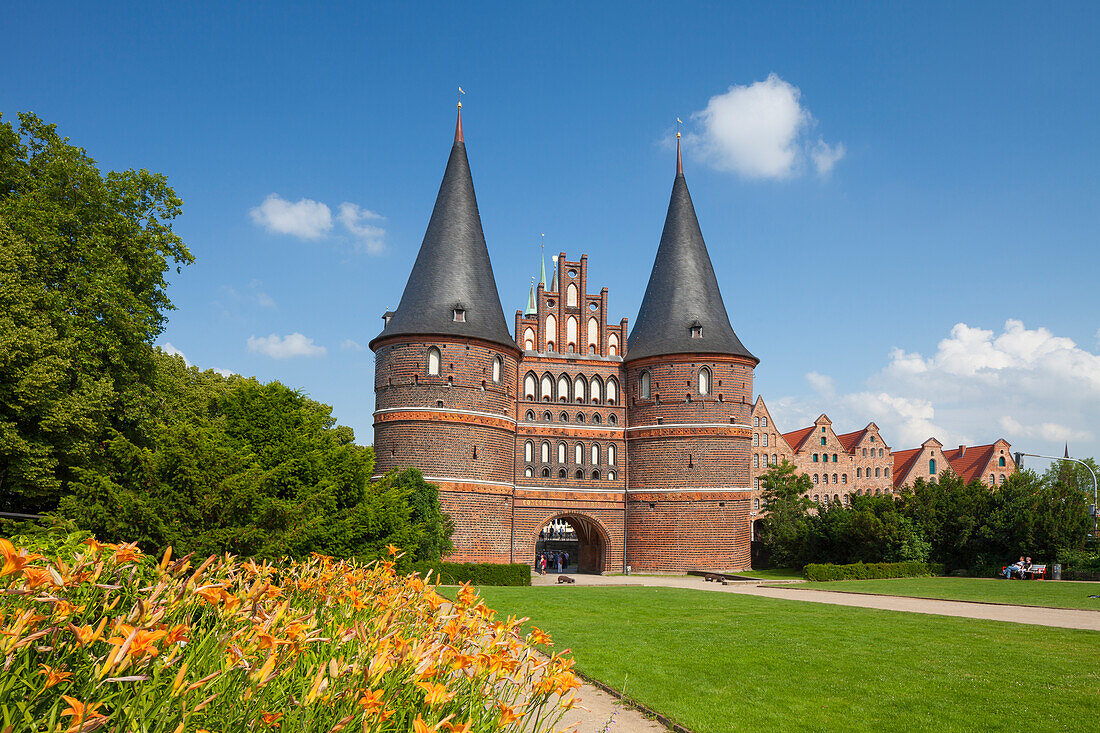 Holstentor, Hansestadt Lübeck, Schleswig-Holstein, Deutschland