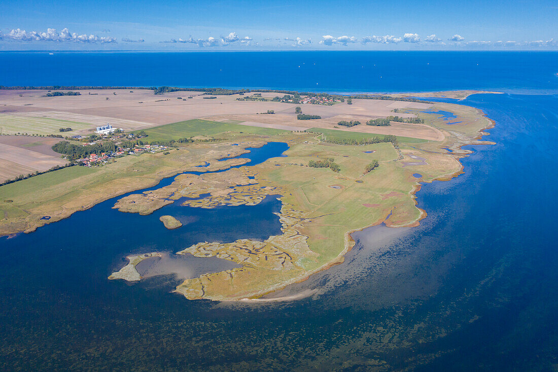 Blick auf das Salzhaff, Insel Poel, Mecklenburg-Vorpommern, Deutschland