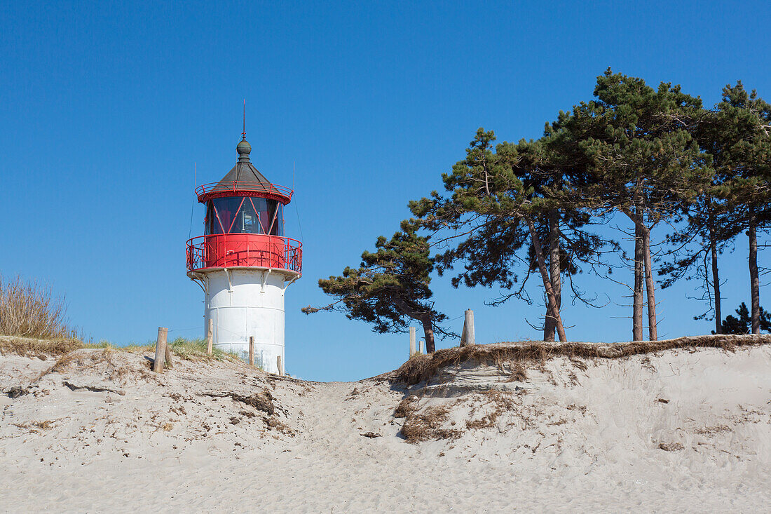 Leuchtfeuer Gellen, Hiddensee, Nationalpark Vorpommersche Boddenlandschaft, Mecklenburg-Vorpommern, Deutschland