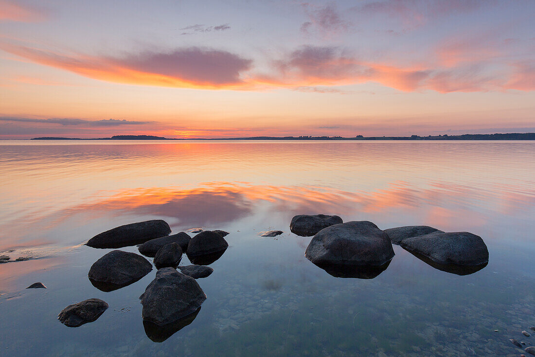  Sunset over the Baltic Sea, Rügen Island, Mecklenburg-Western Pomerania, Germany 