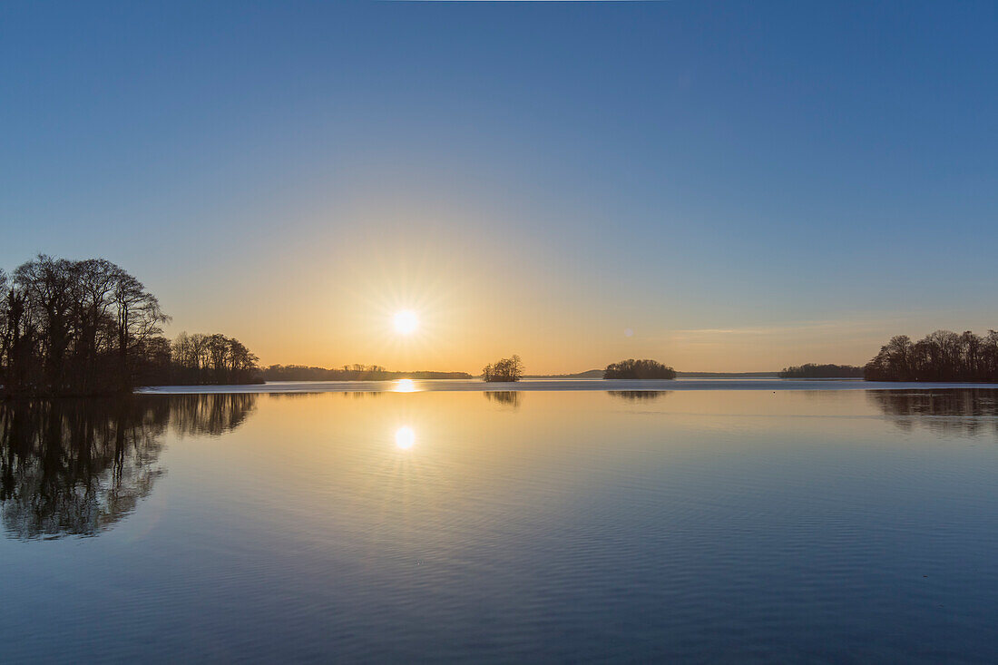 Abendstimmung, großer Plöner See, Schleswig-Holstein, Deutschland