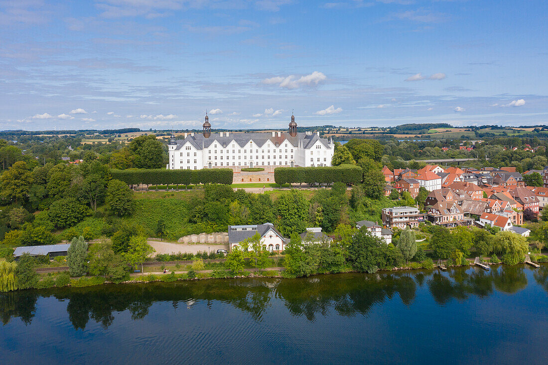  Ploen Castle on Lake Ploen, Schleswig-Holstein, Germany 