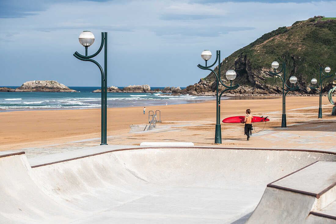 Zarautz seaside, Pais Vasco, Spain