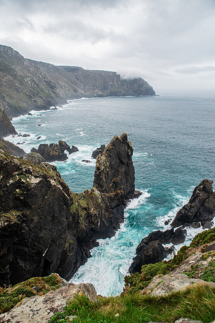 Atlantic Ocean coast in Galicia, Spain