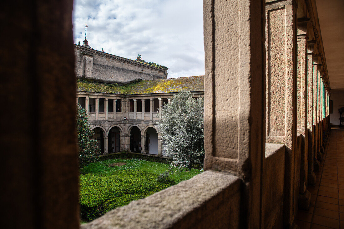 Internal court view, San Franciasco Church, Viviero, Galicia, Spain