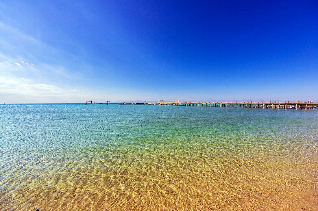 Ägypten, Rotes Meer, bei Hurghada, Insel Giftun, Bucht Orange Bay mit klarem Wasser