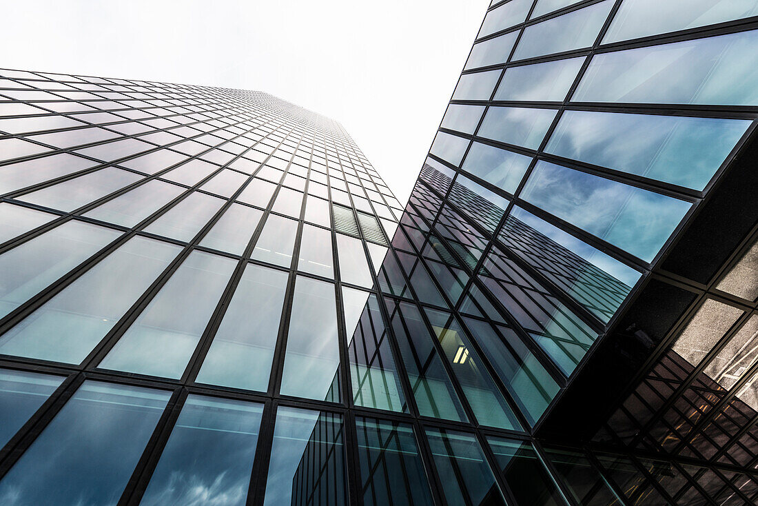  Modern architecture, skyscraper, Messeturm, Basel, Canton of Basel-Stadt, Switzerland 