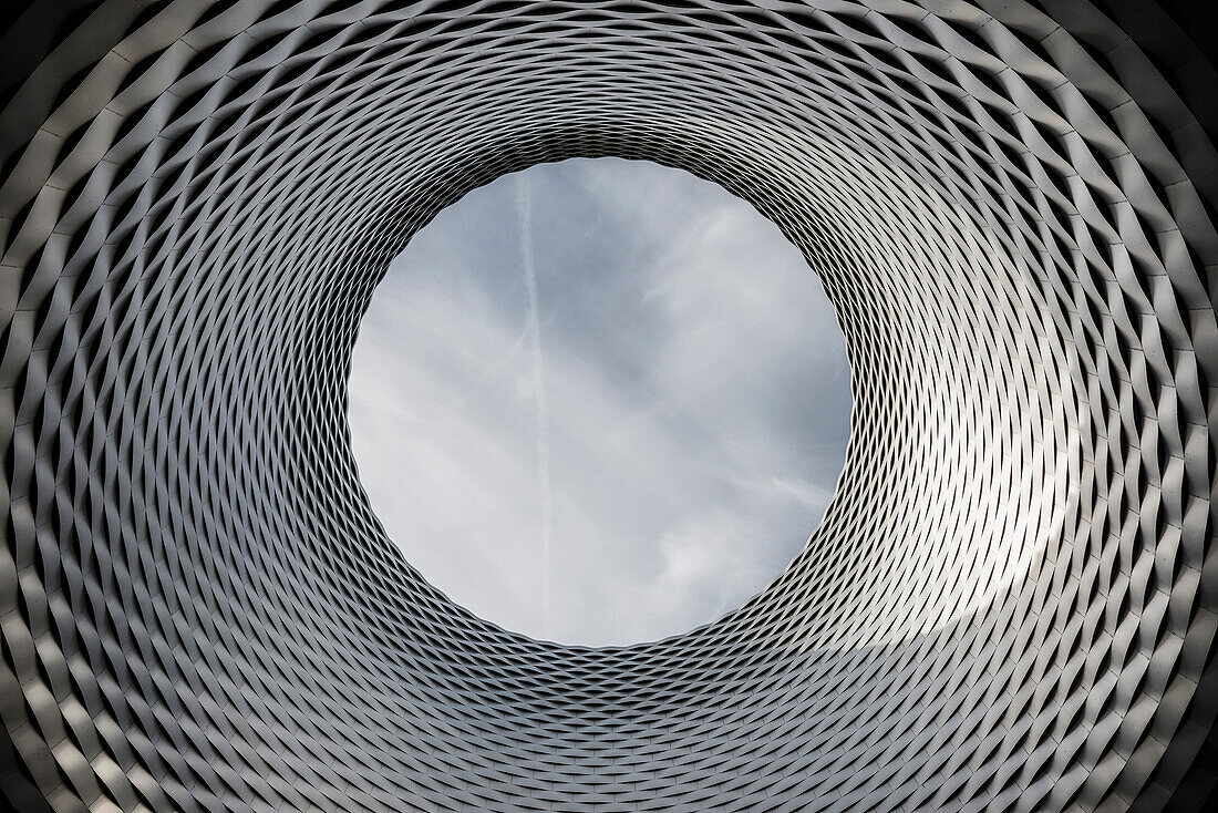  Modern architecture, new building for Messe Basel, architects Herzog and de Meuron, Basel, Canton of Basel-Stadt, Switzerland 