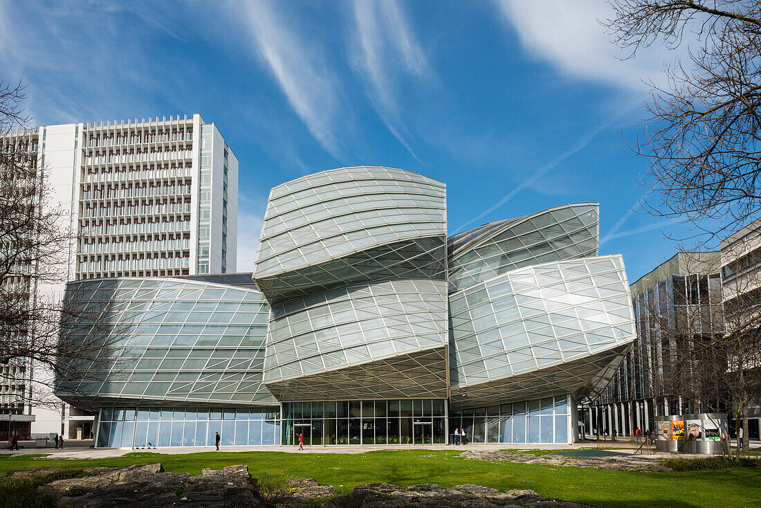  Modern architecture, office building, architect Frank O. Gehry, Novartis Campus, Basel, Canton of Basel-Stadt, Switzerland 