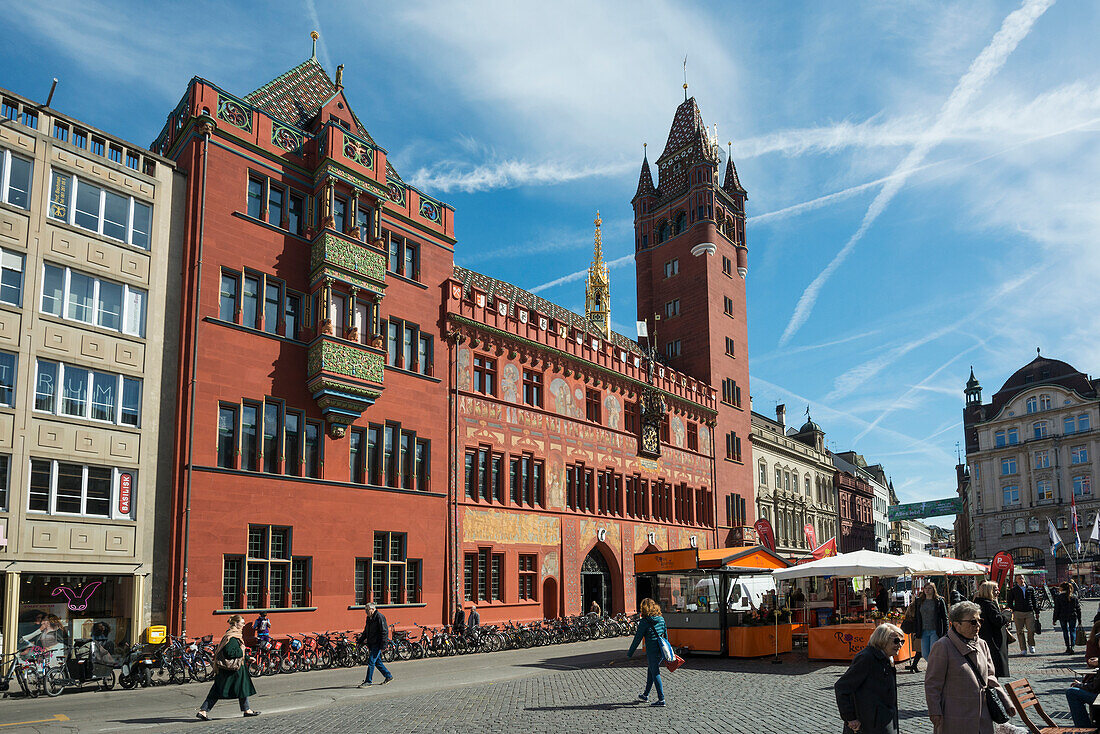 Rathaus, Basel, Kanton Basel-Stadt, Schweiz