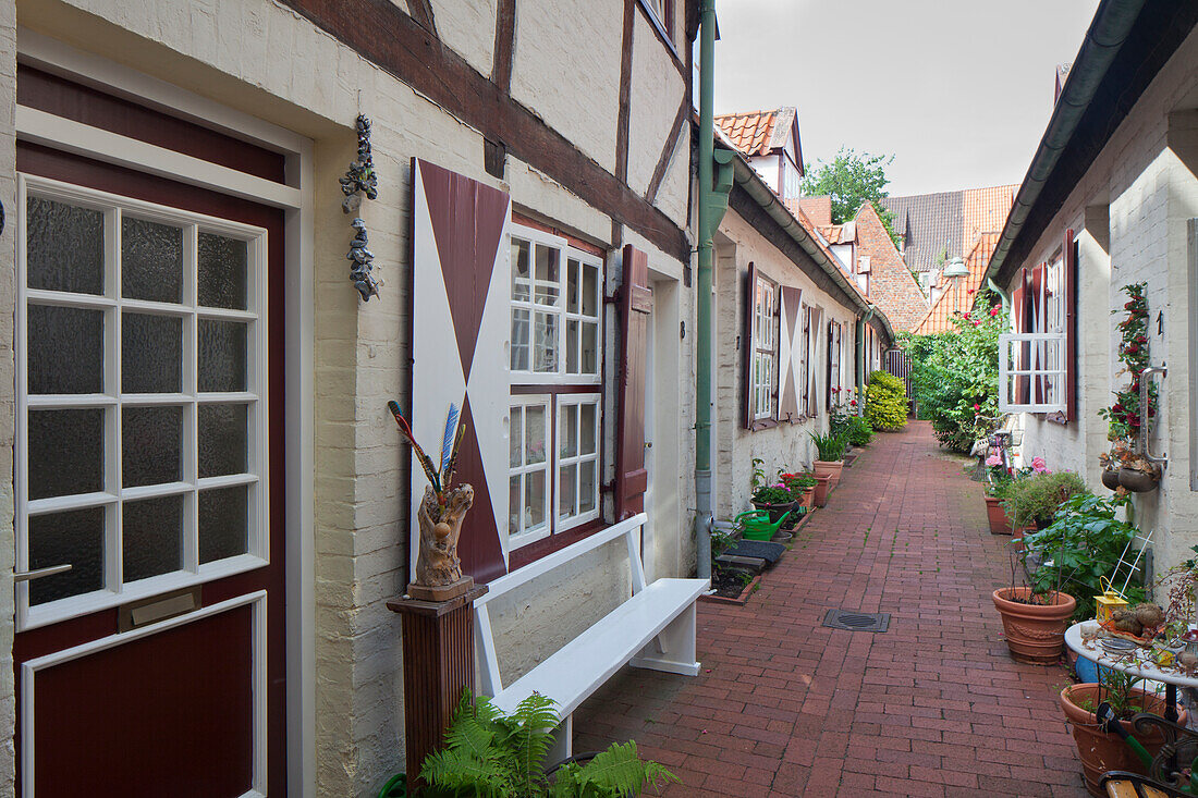 Von Höveln-Gang, Hansestadt Lübeck, UNESCO Weltkulturerbe, Schleswig-Holstein, Deutschland