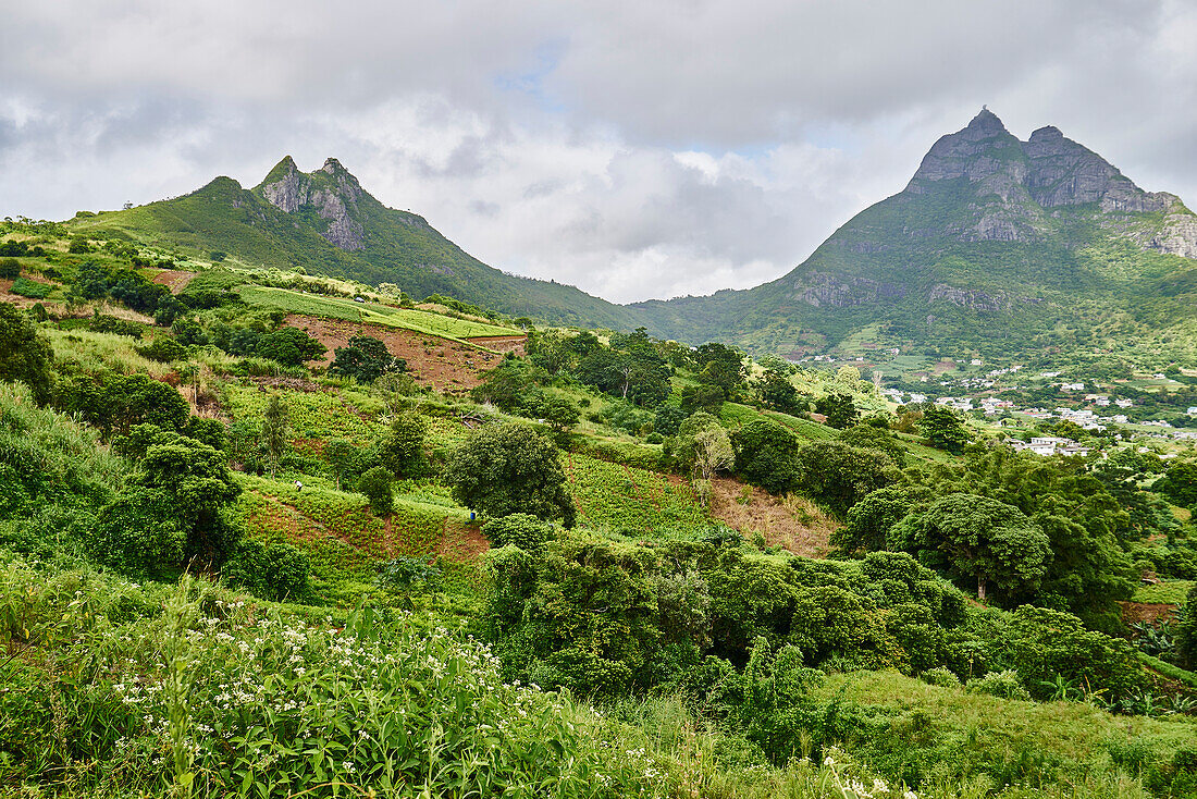 Afrika, Insel Mauritius, Indischer Ozean, Berge im Hinterland