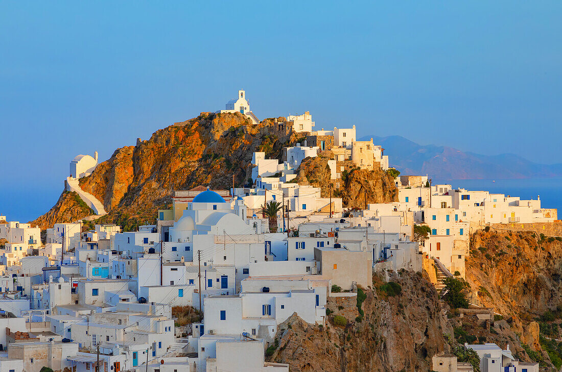 View of Chora village, Chora, Serifos Island, Cyclades Islands, Greece\n