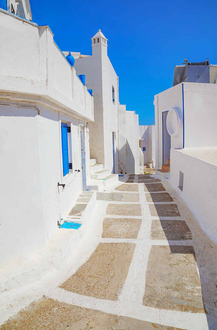 Chora village street, Chora, Serifos Island, Cyclades Islands, Greece