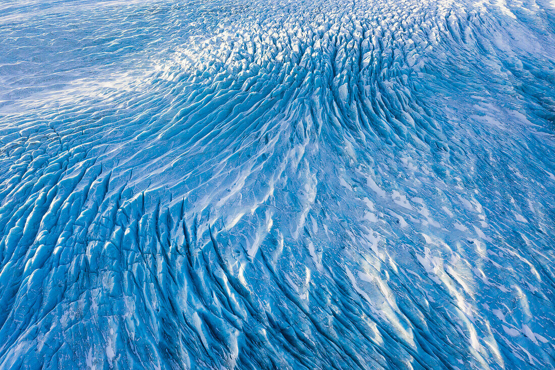  View of the Haukafell glacier of Vatnajoekull, Austurland, Iceland 