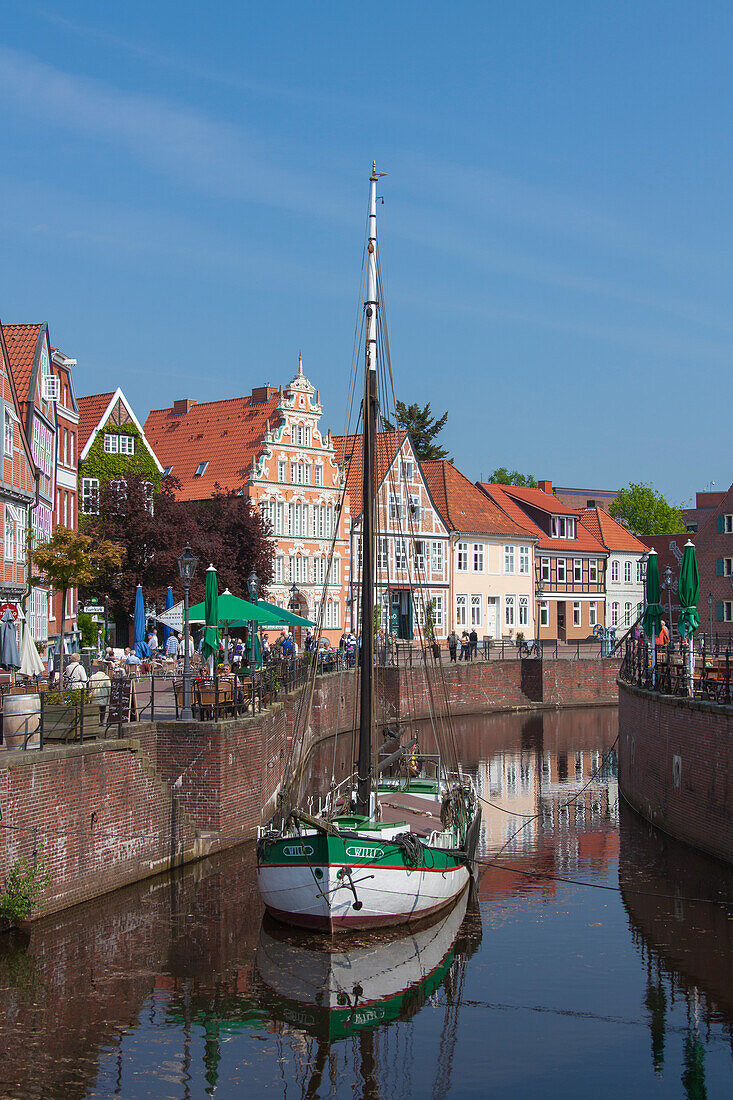 Altstadt-Hafen, Hansestadt Stade, Altes Land, Niedersachsen, Deutschland