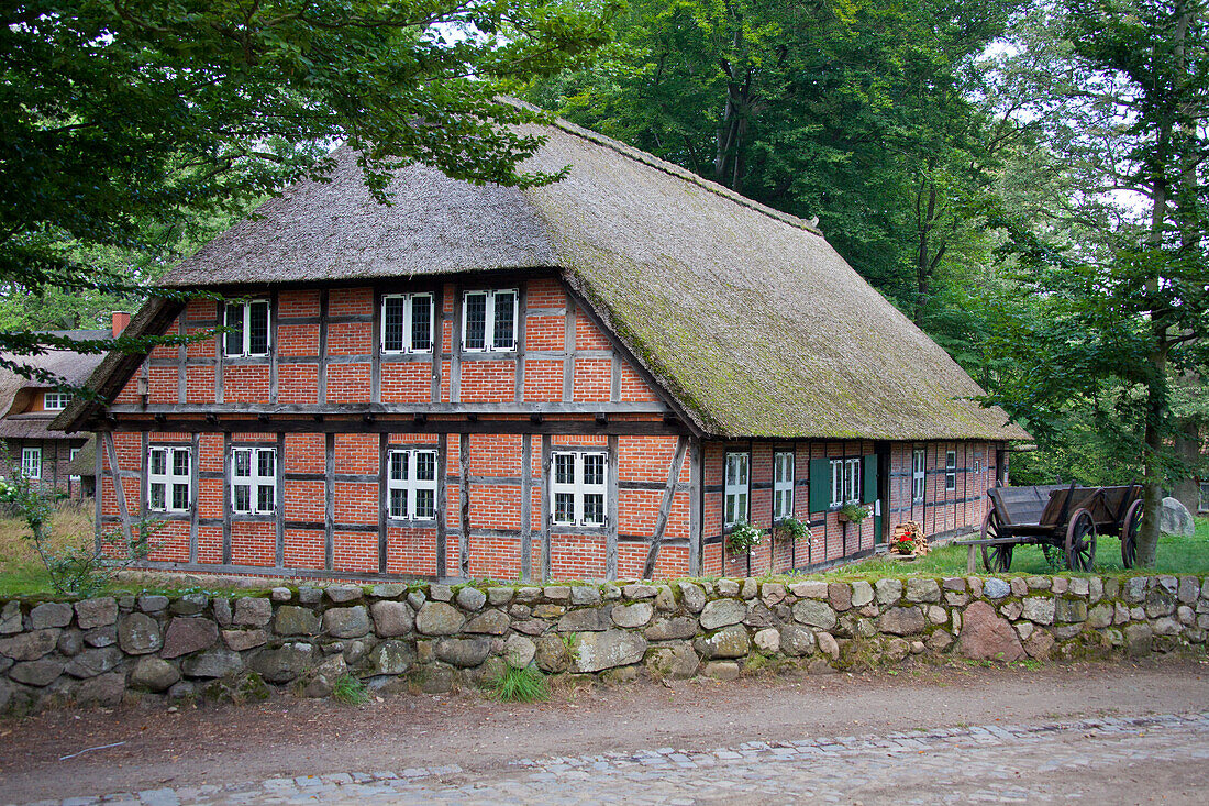  Dat ole Huus, Heath Museum, Wilsede, Lueneburg Heath, Lower Saxony, Germany 