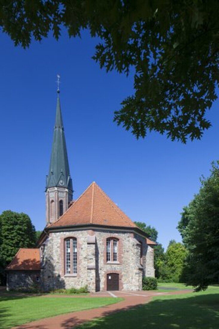  Peter and Paul Church, Schneverdingen, Lueneburg Heath, Lower Saxony, Germany 