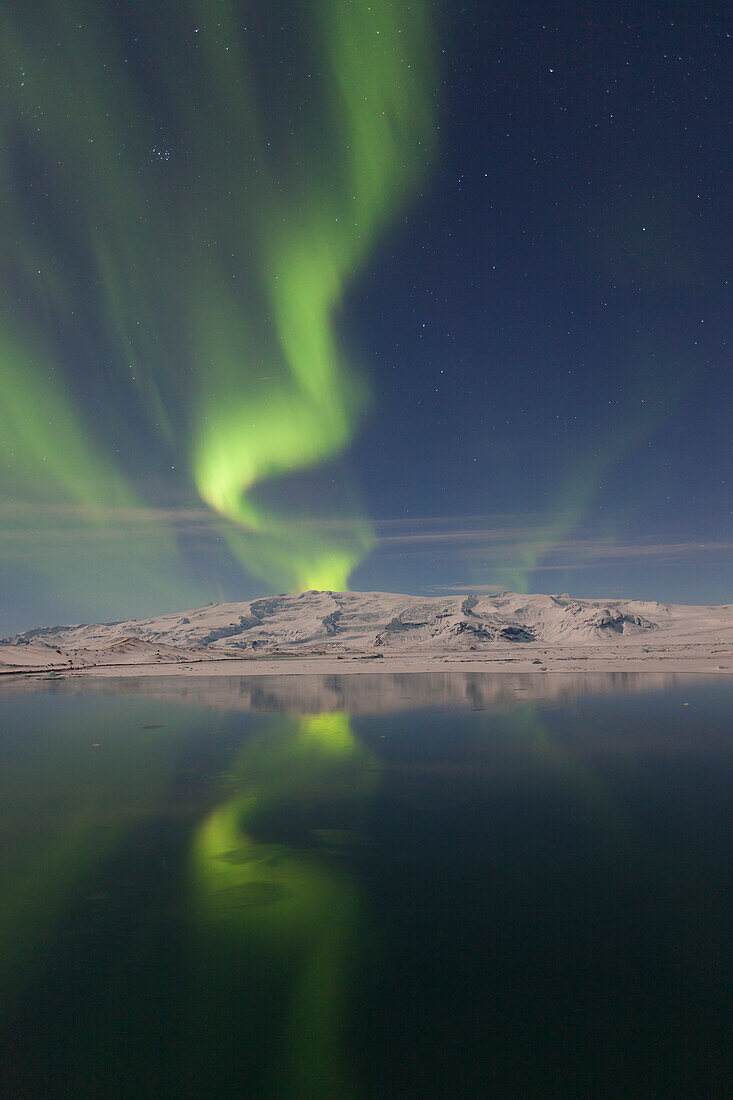  Northern lights, Aurora borealis, in the night sky, winter, Iceland 