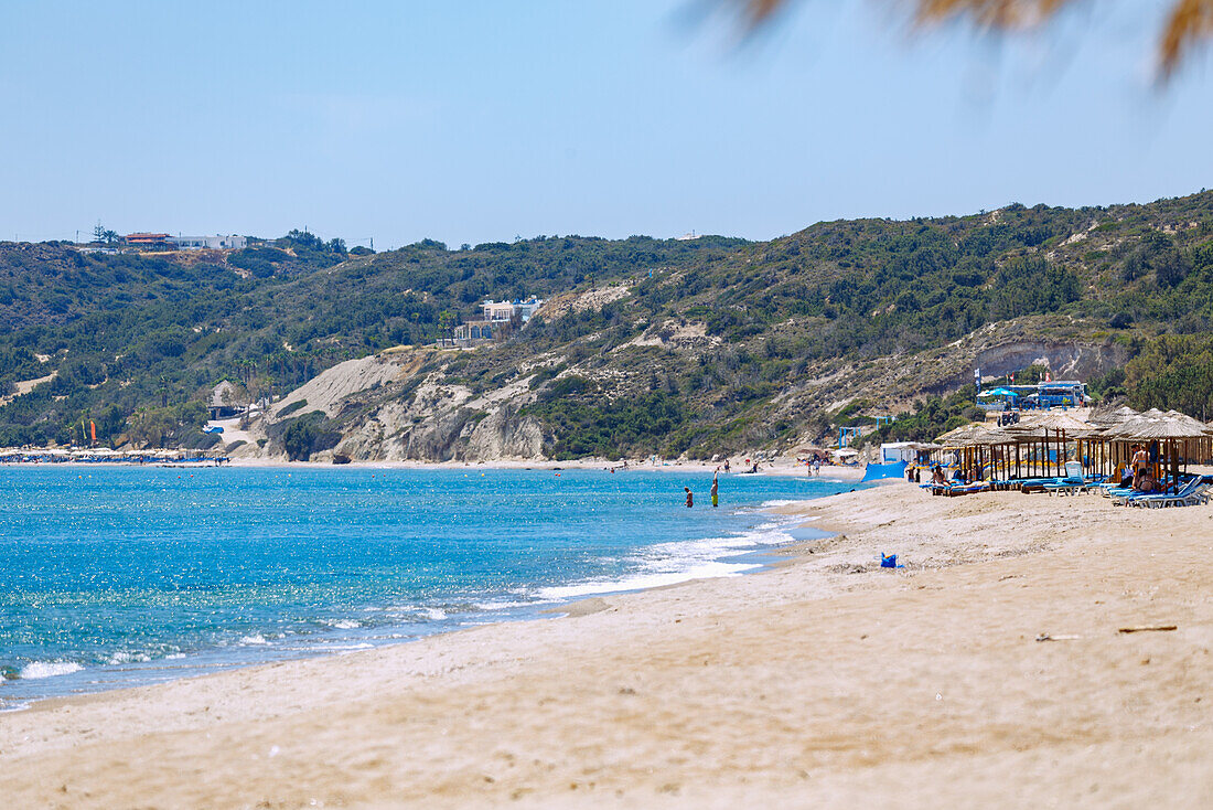  Sunny Beach in the bay of Kefalos on the island of Kos in Greece 