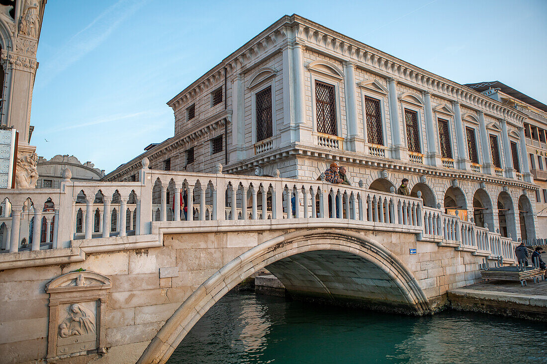 Ponte della Paglia. Markusplatz, Canal Grande, Sestiere San Marco, Altstadt, Venedig, Venetien,  Norditalien, Italien, Europa