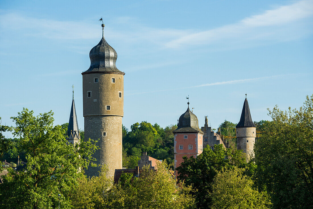 Mittelalterliche Stadt, Ochsenfurt, Mainfranken, Unterfranken, Franken, Bayern, Deutschland