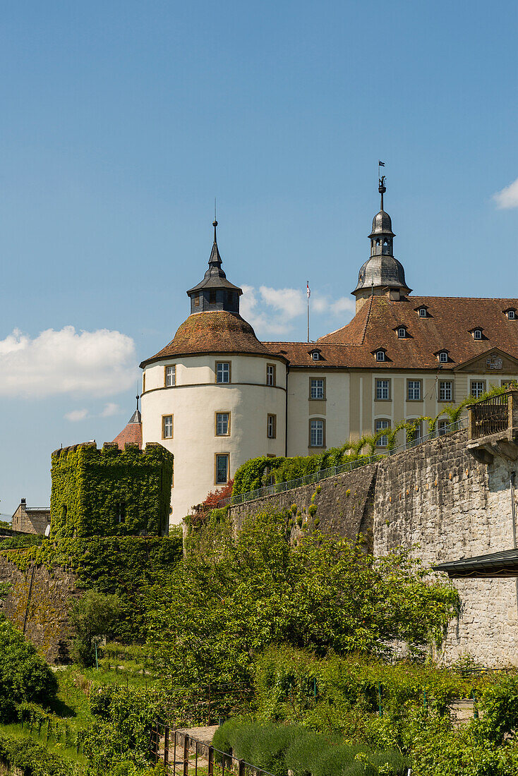 Schloss Langenburg, Langenburg, an der Jagst, bei Schwäbisch Hall, Baden-Württemberg, Deutschland