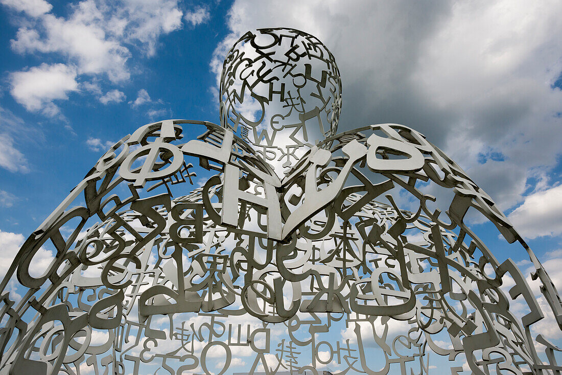  Würth Museum 2, sculpture We by Jaume Plensa, typography, letters, signs, Gaisbach, Künzelsau, Baden-Württemberg, Germany 