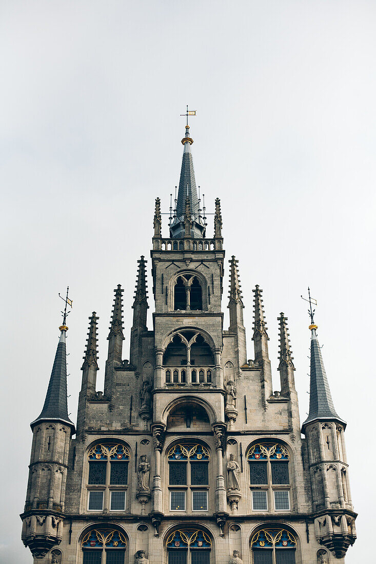 Gouda, The Netherlands, The Cuty Hall, Gothic Style, Architecture