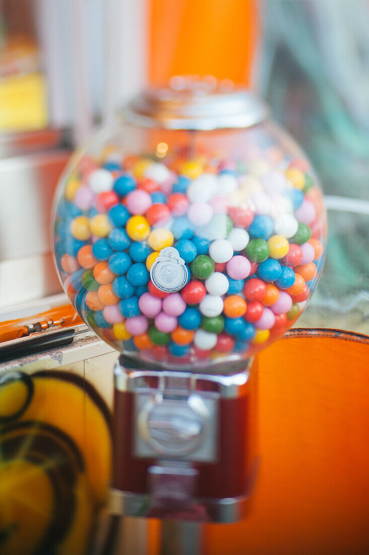  Niederlande, Kaugummiautomat, Vintage, Bunt, Kaugummi 