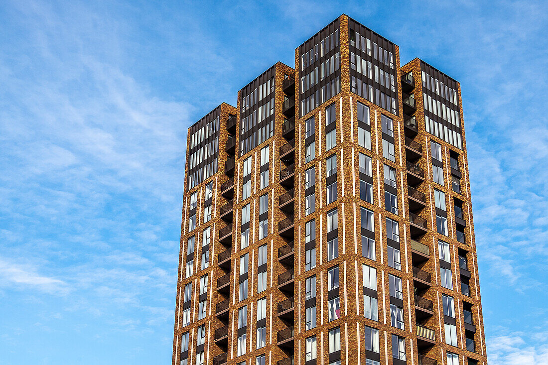  Modernes Wohnhaus in Strijp-S, Eindhoven, Niederlande, Europa. 