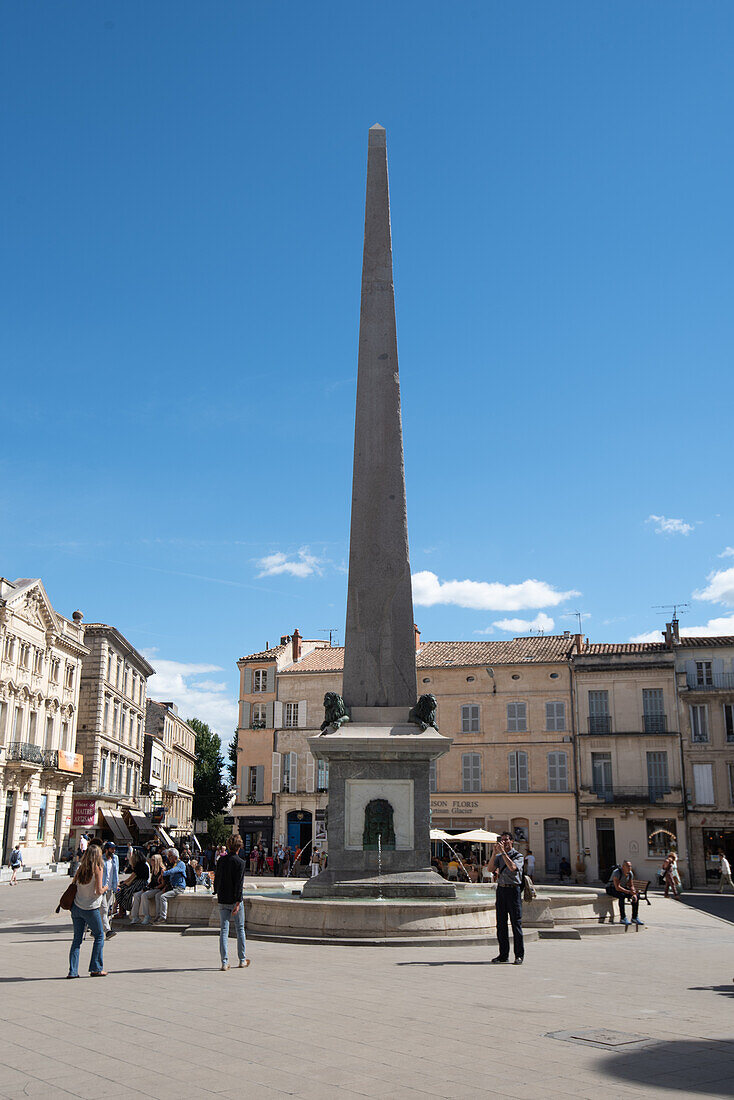 Obelisk, Altstadt, Arles, Provence-Alpes-Côte d'Azur, Frankreich